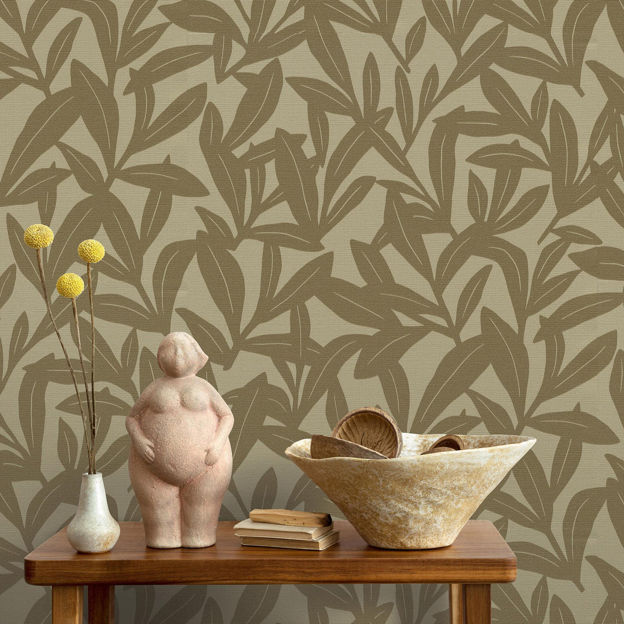 Veer Decor Shadowleaf Sage Wallpaper