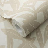 Veer Decor Shadowleaf Beige Wallpaper