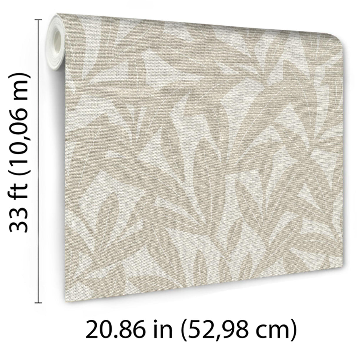 Veer Decor Shadowleaf Beige Wallpaper