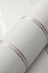 Veer Decor Sculpted Panel Stripe Beige Wallpaper