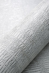 Veer Decor Sculpted Bark Crosshatch Anthracite Wallpaper