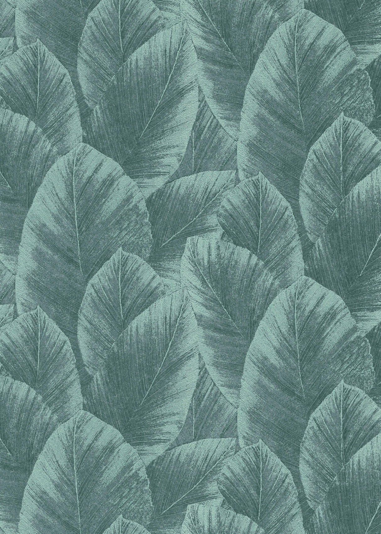 Veer Decor Etched Palm Canopy Green Wallpaper