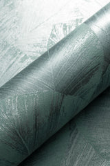 Veer Decor Etched Palm Canopy Green Wallpaper