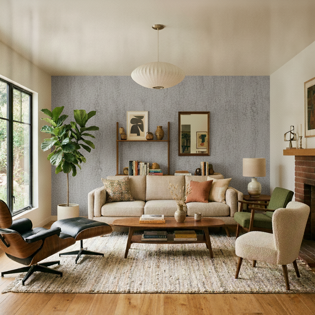 Veer Decor Venetian Stucco Anthracite Wallpaper