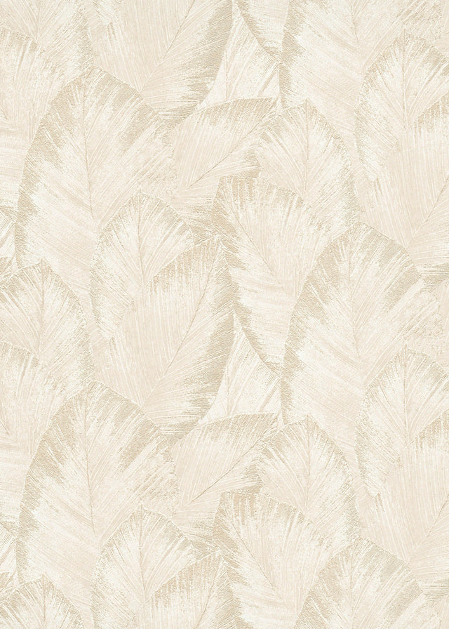 Veer Decor Etched Palm Canopy Cream Wallpaper