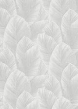 Veer Decor Etched Palm Canopy Light Grey Wallpaper