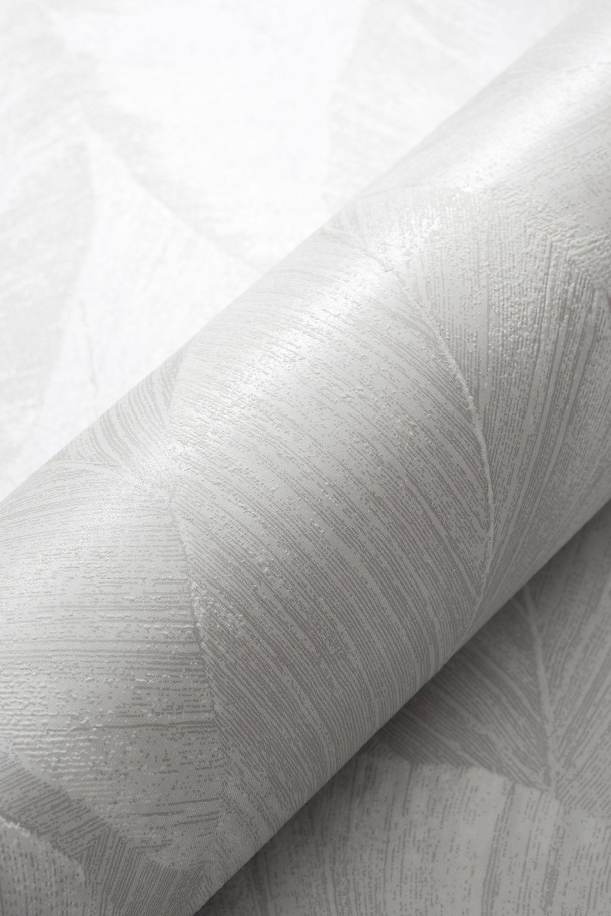 Veer Decor Etched Palm Canopy Light Grey Wallpaper