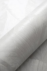 Veer Decor Etched Palm Canopy Light Grey Wallpaper