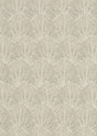Veer Decor Sculpted Fan Leaf Gold Wallpaper
