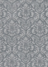 Veer Decor Sculpted Damask Anthracite Wallpaper