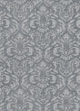 Veer Decor Sculpted Damask Anthracite Wallpaper