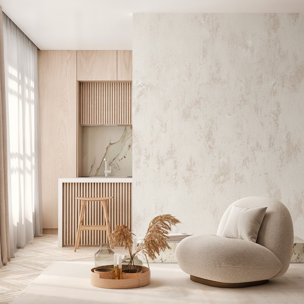 Veer Decor Weathered Fresco Brown Wallpaper