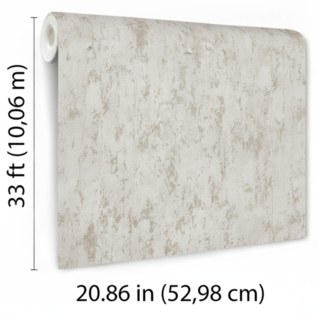 Veer Decor Weathered Fresco Brown Wallpaper
