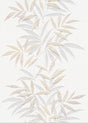 Veer Decor Raised Bamboo Leaf Beige Wallpaper