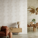 Veer Decor Raised Bamboo Leaf Pink Wallpaper