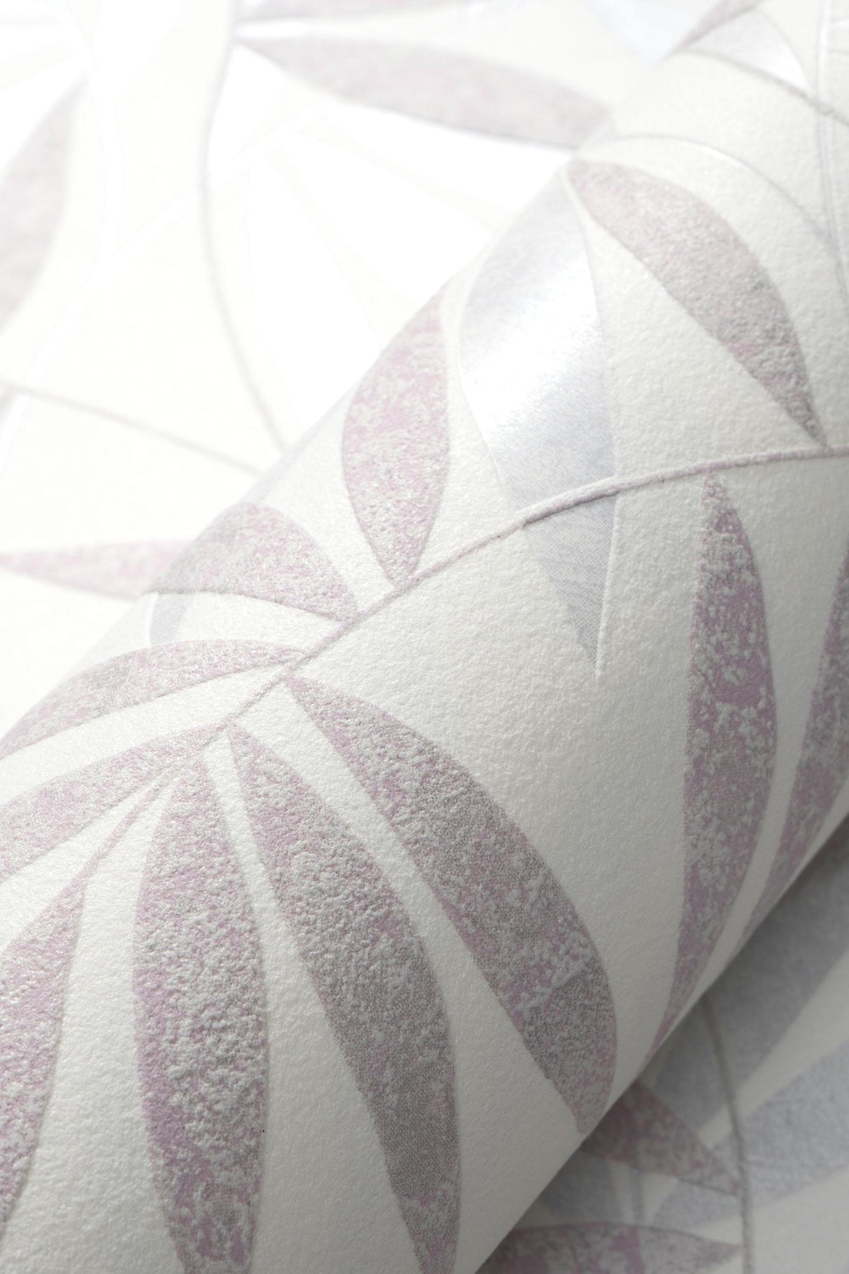 Veer Decor Raised Bamboo Leaf Pink Wallpaper