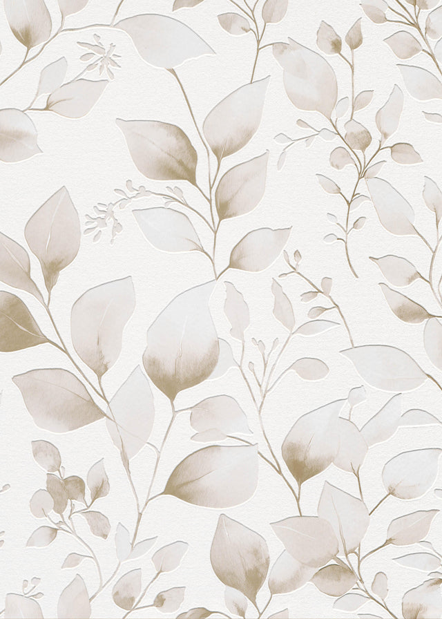 Veer Decor Ethereal Vinen Brown Wallpaper