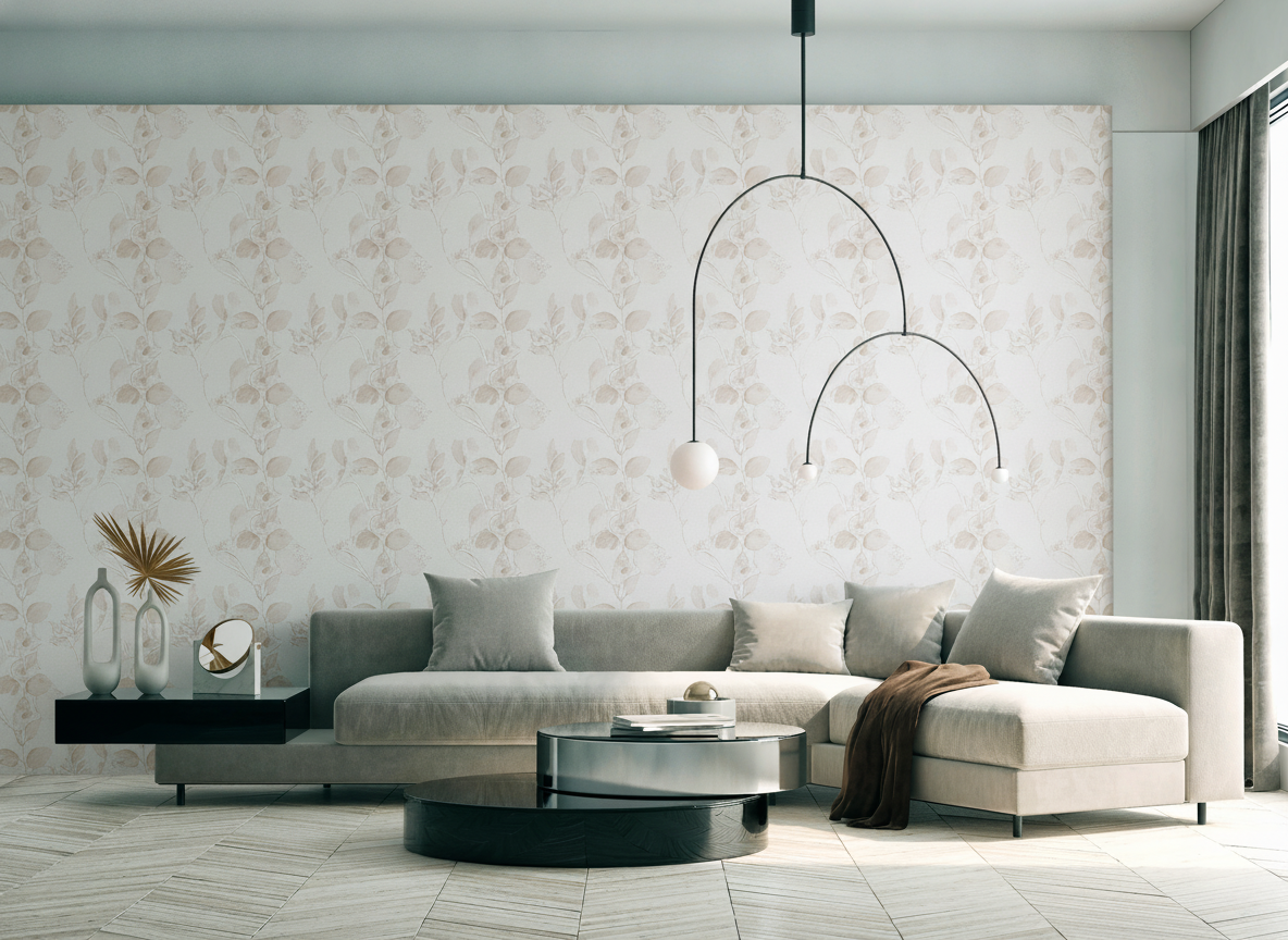 Veer Decor Ethereal Vinen Brown Wallpaper
