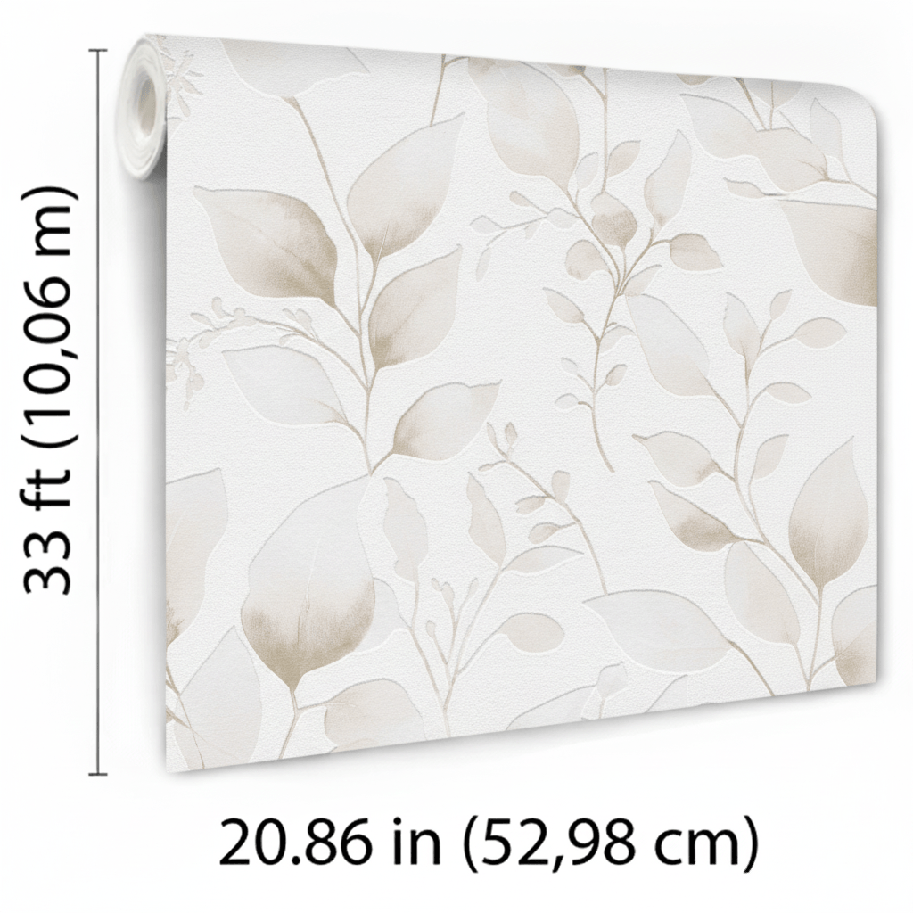 Veer Decor Ethereal Vinen Brown Wallpaper