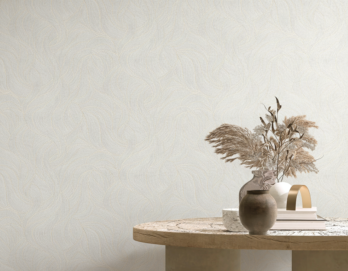 Veer Decor Sculpted Whispering Dunes Beige Wallpaper