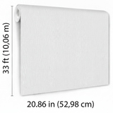 Veer Decor Sculpted Vertical Reed White Wallpaper