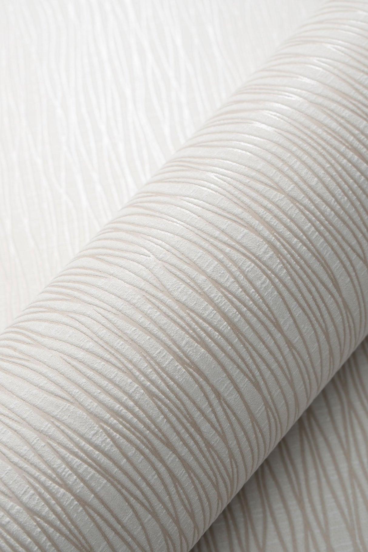 Veer Decor Sculpted Vertical Reed Beige Wallpaper