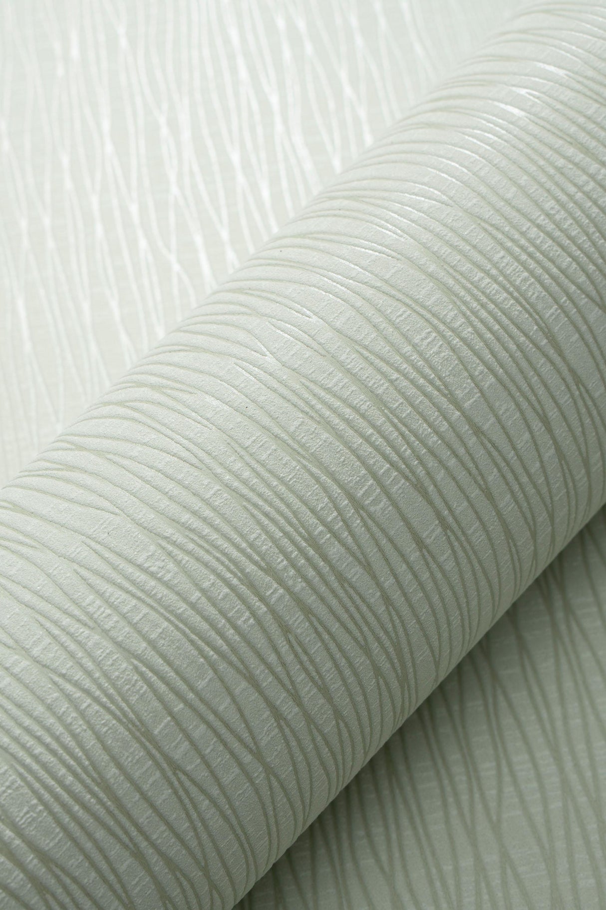 Veer Decor Sculpted Vertical Reed Green Wallpaper