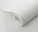 Veer Decor Fine Vertical Linen Texture White Wallpaper