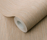 Veer Decor Fine Vertical Linen Texture Orange Wallpaper