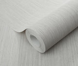 Veer Decor Fine Vertical Linen Texture Grey Wallpaper
