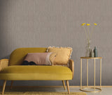 Veer Decor Fine Vertical Linen Texture Brown Wallpaper