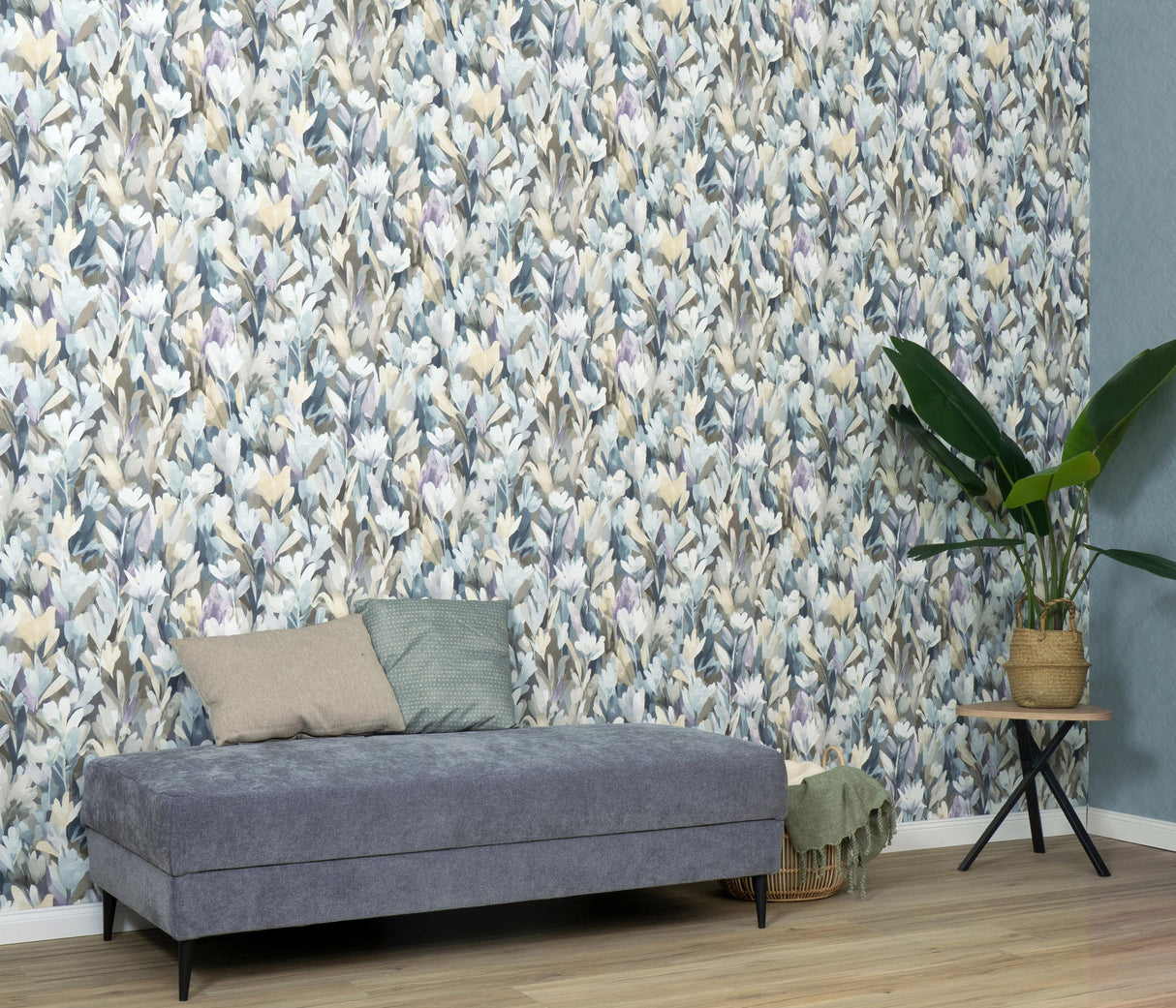 Veer Decor Sylvan Blooms Purple Wallpaper