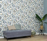Veer Decor Sylvan Blooms Purple Wallpaper