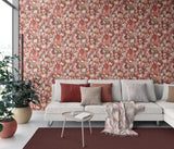 Veer Decor Sylvan Blooms Red Wallpaper