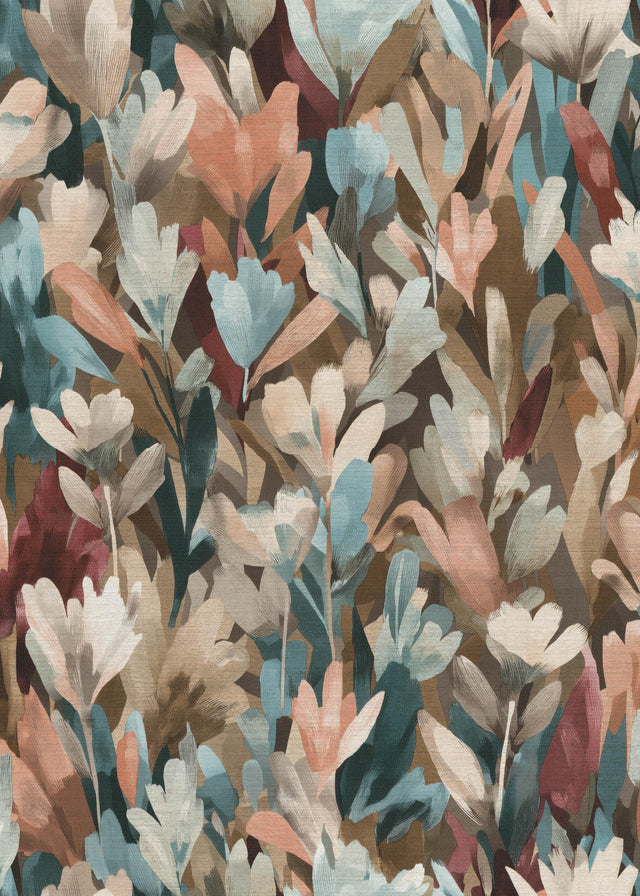 Veer Decor Sylvan Blooms Brown Wallpaper