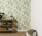 Veer Decor Sylvan Bamboo Fronds Green Wallpaper