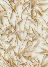 Veer Decor Sylvan Bamboo Fronds Brown Wallpaper