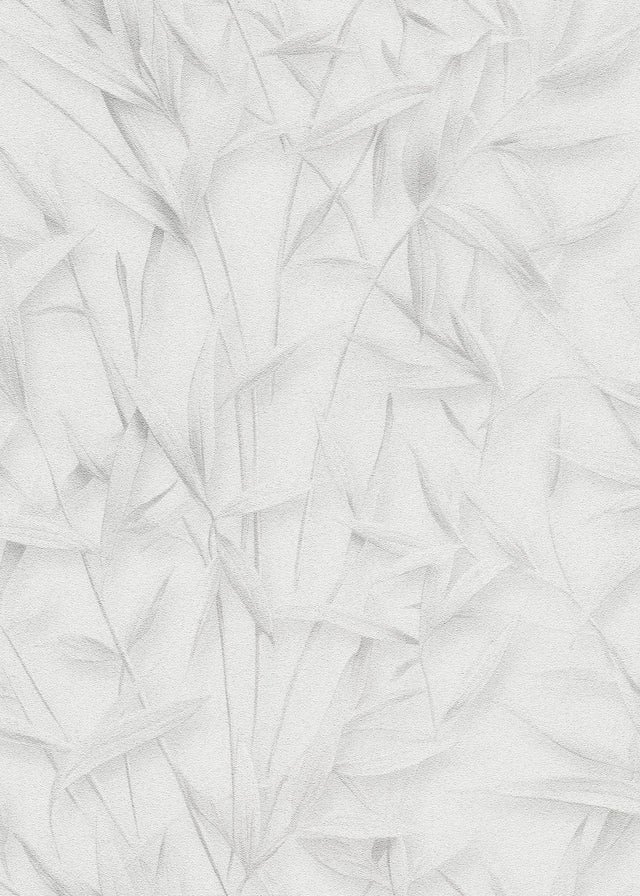 Veer Decor Sylvan Bamboo Fronds Light Grey Wallpaper