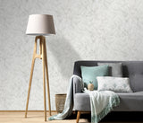 Veer Decor Sylvan Bamboo Fronds Light Grey Wallpaper