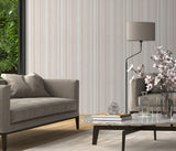 Veer Decor Soft Watercolor Stripe Pink Wallpaper