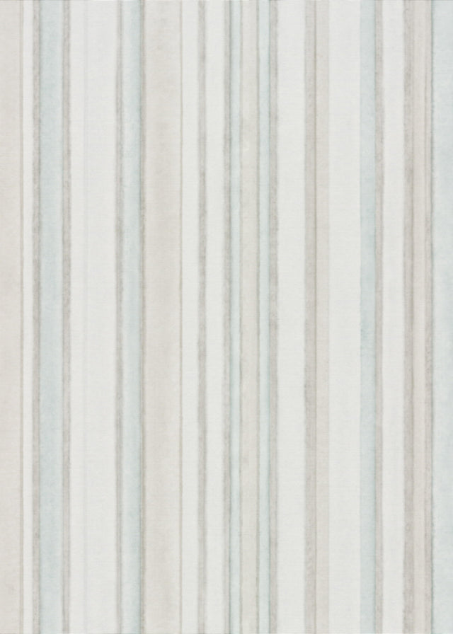 Veer Decor Soft Watercolor Stripe Petroleum Wallpaper