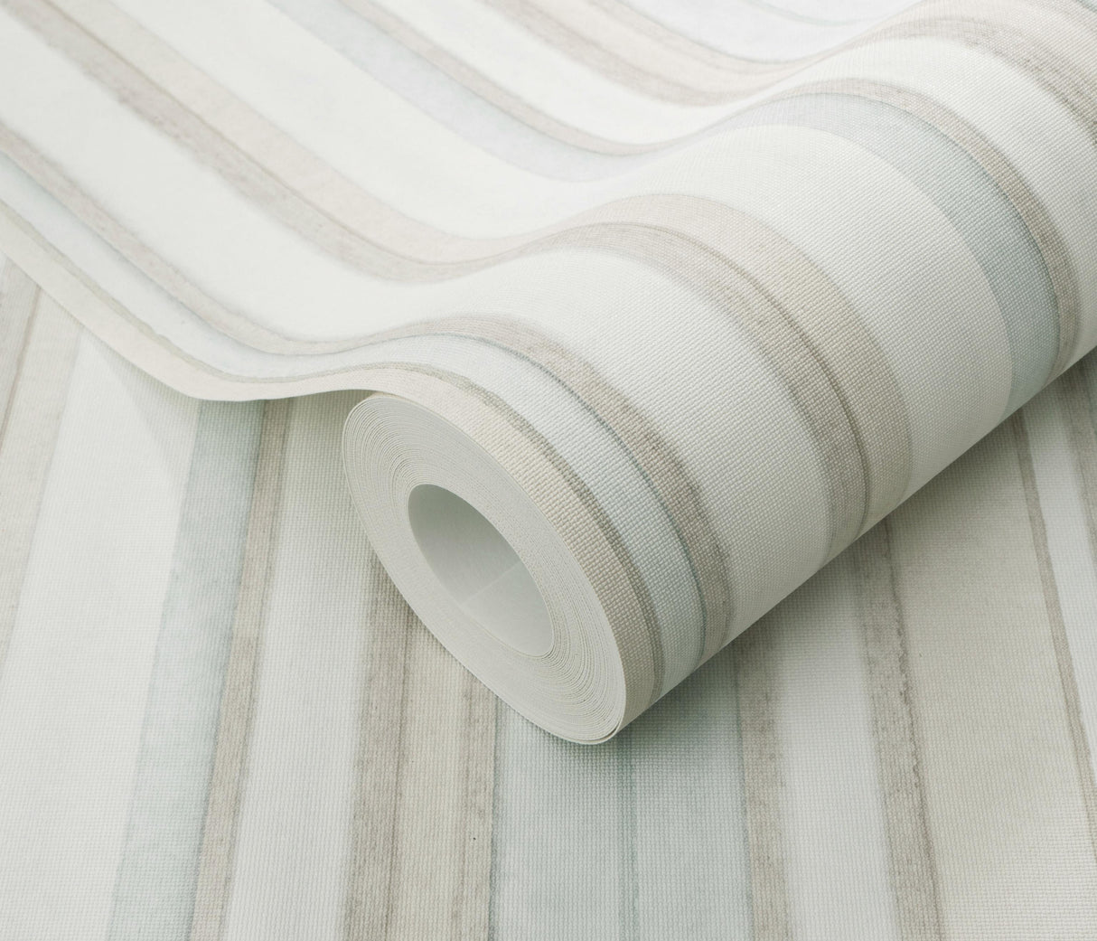 Veer Decor Soft Watercolor Stripe Petroleum Wallpaper