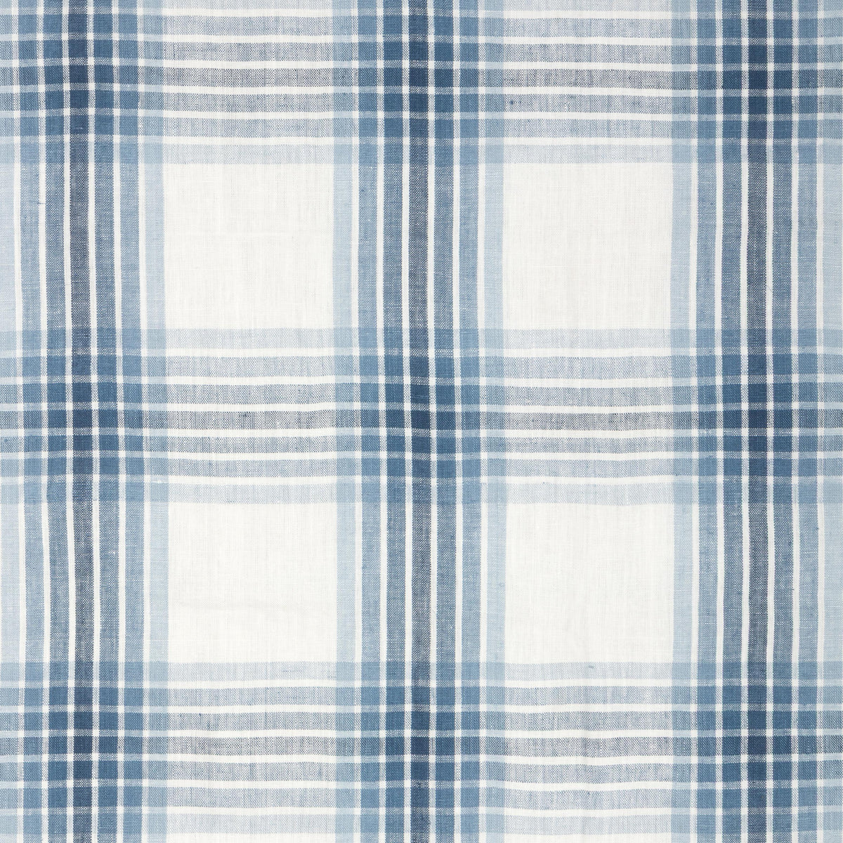 Kravet ROYAL PALM PLAID BOCA BLUE Fabric
