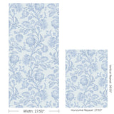 Kravet EUNICE VINE WP BLUE BAY Wallpaper