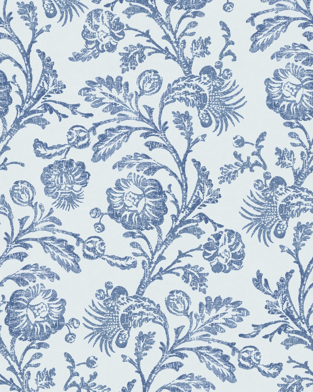 Kravet EUNICE VINE WP BOCA BLUE Wallpaper