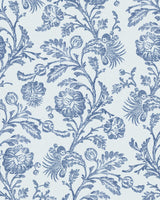 Kravet EUNICE VINE WP BOCA BLUE Wallpaper