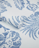 Kravet EUNICE VINE WP BOCA BLUE Wallpaper