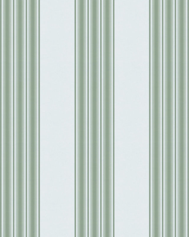 Kravet STUART STRIPE WP SURF GREEN Wallpaper