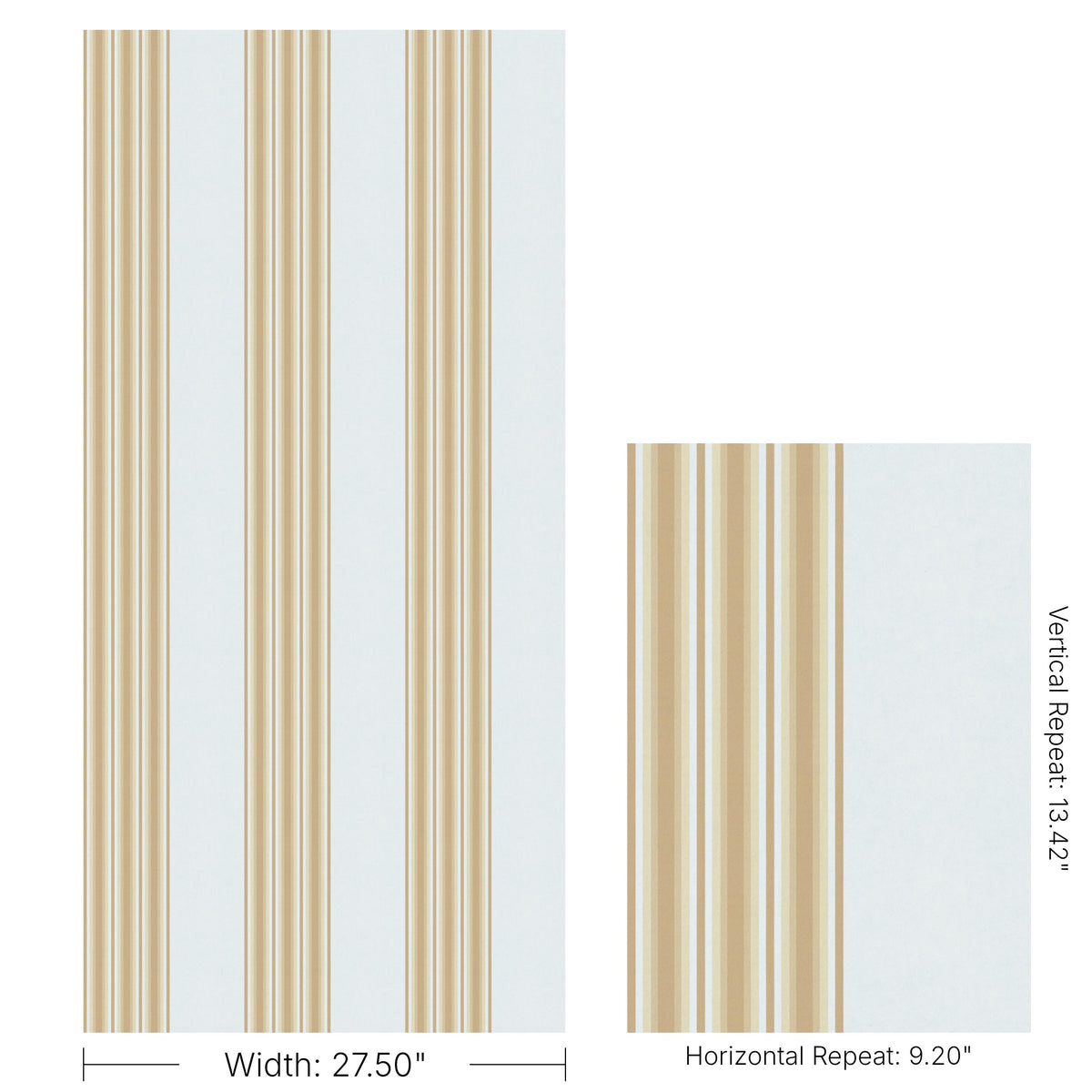 Kravet STUART STRIPE WP GOLDEN SUN Wallpaper