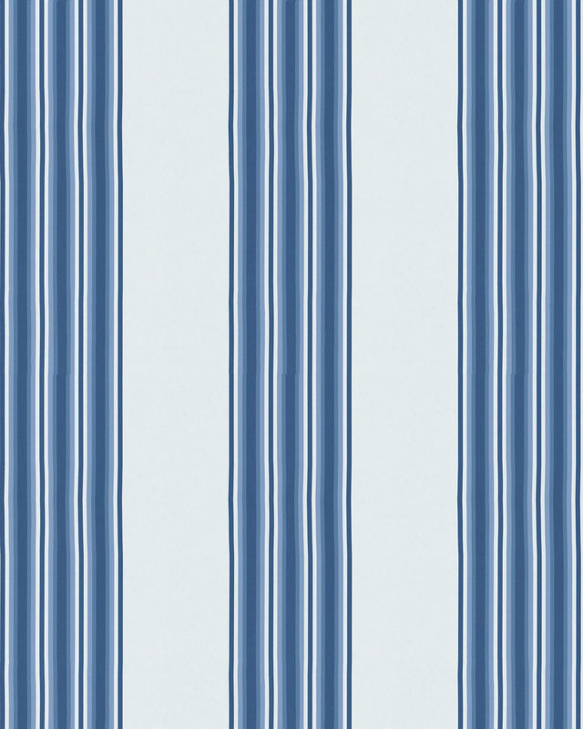 Kravet STUART STRIPE WP BOCA BLUE Wallpaper